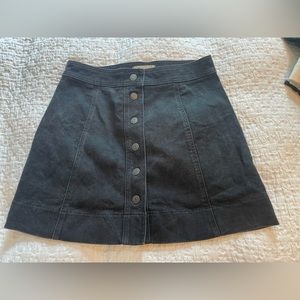 Black madewell denim skirt